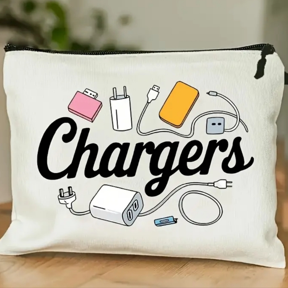 ✨️3 FOR 28✨️ 🆕️🔋CANVAS CHARGERS STORAGE BAG🔋